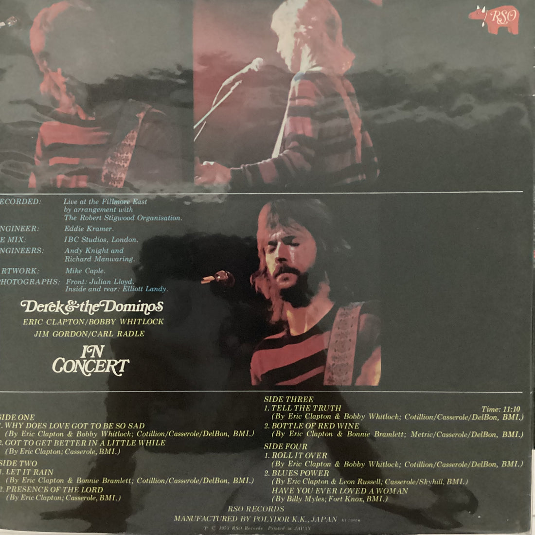 แผ่นเสียง Derek & The Dominos - In Concert Vinyl VG+ 2LPs