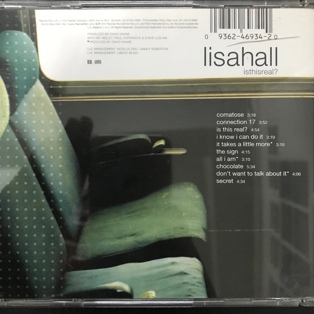 ซีดี lisahall - Is This Real? CD VG+