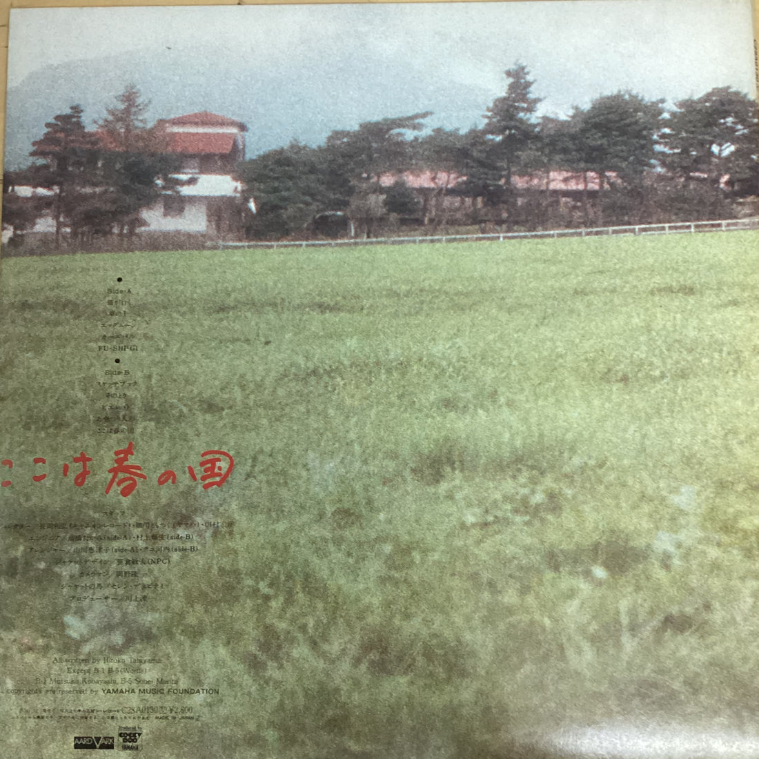 แผ่นเสียง Hiroko Taniyama - ここは春の国 Vinyl VG+
