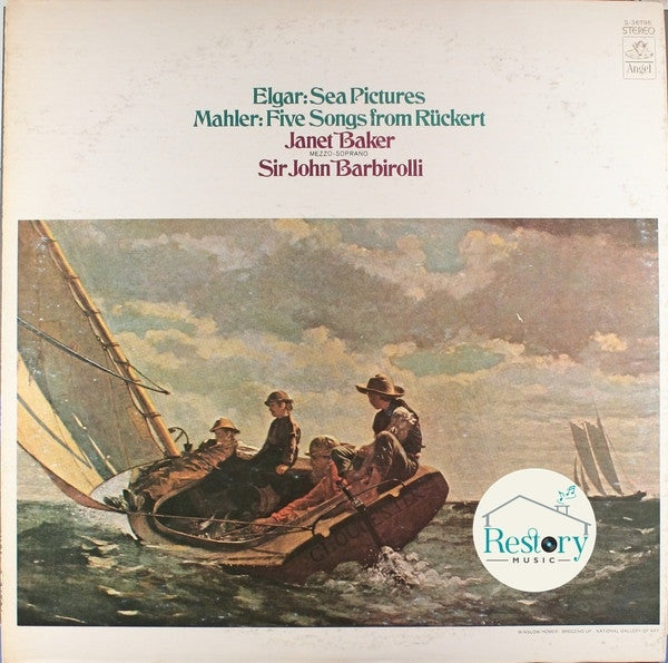 Janet Baker, Sir John Barbirolli, London Symphony Orchestra, New Philharmonia Orchestra : Elgar: Sea Pictures  Mahler: Five Songs From Ruckert (LP, Comp)