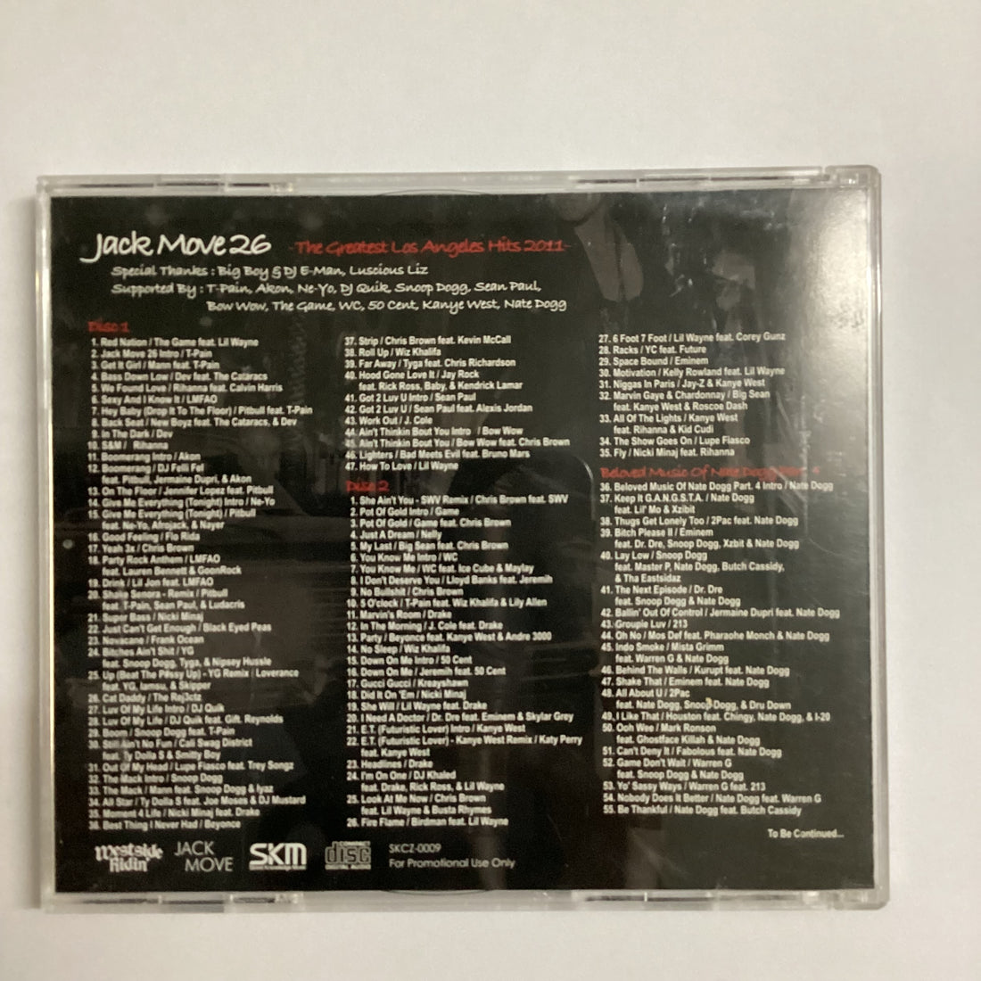 ซีดี Various - Mixed By DJ Couz Jack Move 26 The Greatest Los Angeles Hits 2011 CD VG+ 2CDs