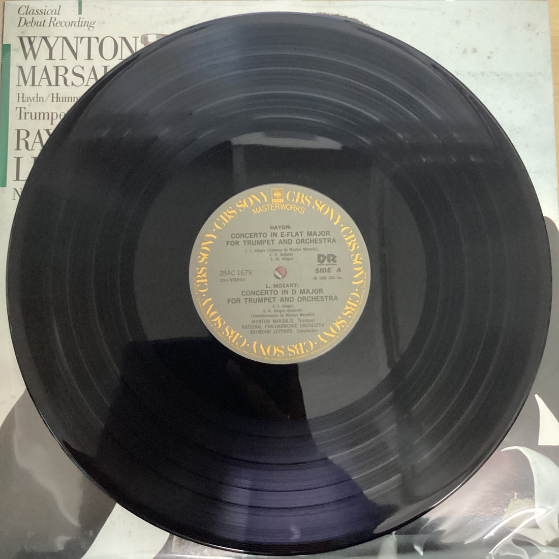 แผ่นเสียง Joseph Haydn • Johann Nepomuk Hummel • Leopold Mozart, Wynton Marsalis, National Philharmonic Orchestra, Raymond Leppard - Trumpet Concertos Vinyl VG+