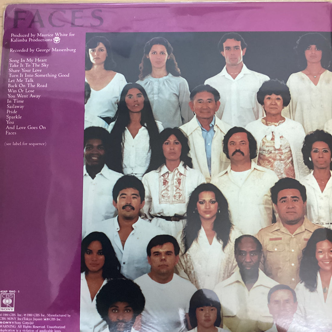 แผ่นเสียง Earth, Wind & Fire - Faces Vinyl VG+ 2LPs