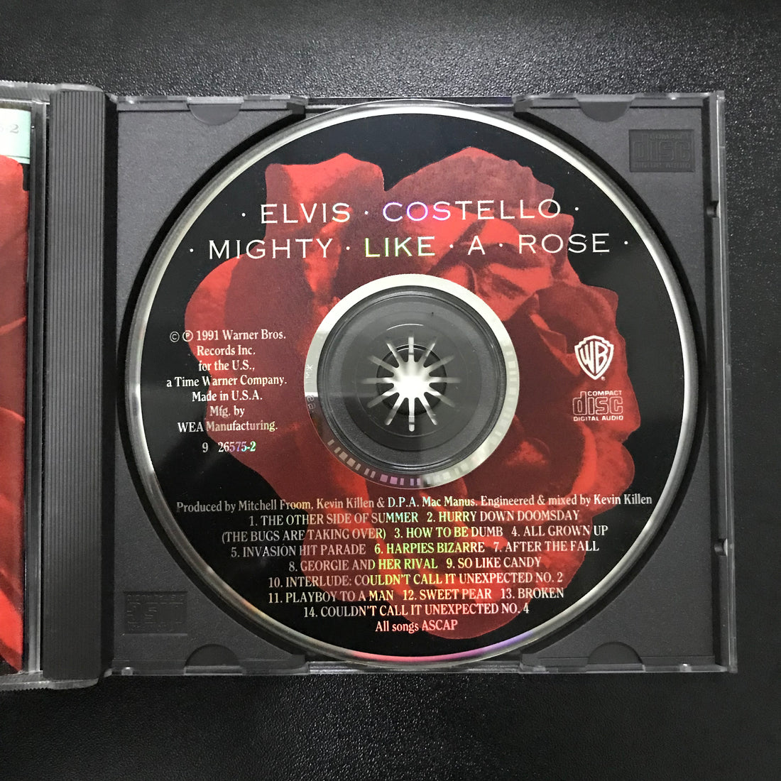 ซีดี Elvis Costello - Mighty Like A Rose CD VG+