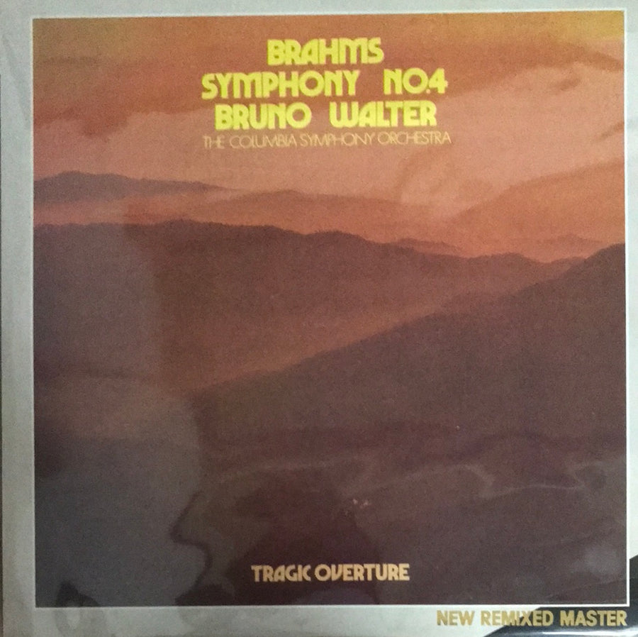 แผ่นเสียง Bruno Walter, Columbia Symphony Orchestra, Johannes Brahms - Symphony No. 4 (Vinyl) (VG+)