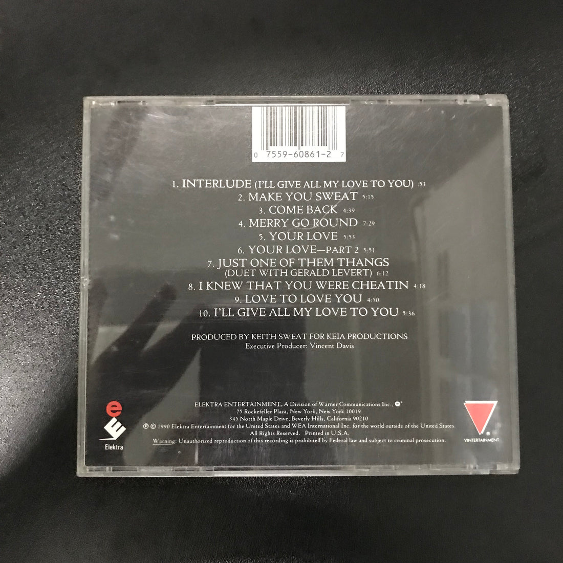 ซีดี Keith Sweat - I'll Give All My Love To You CD VG+
