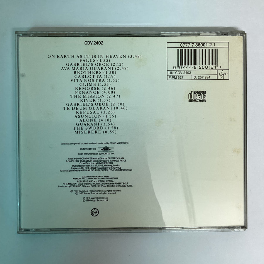 ซีดี Ennio Morricone - The Mission Original Sound Track From The Film CD VG+