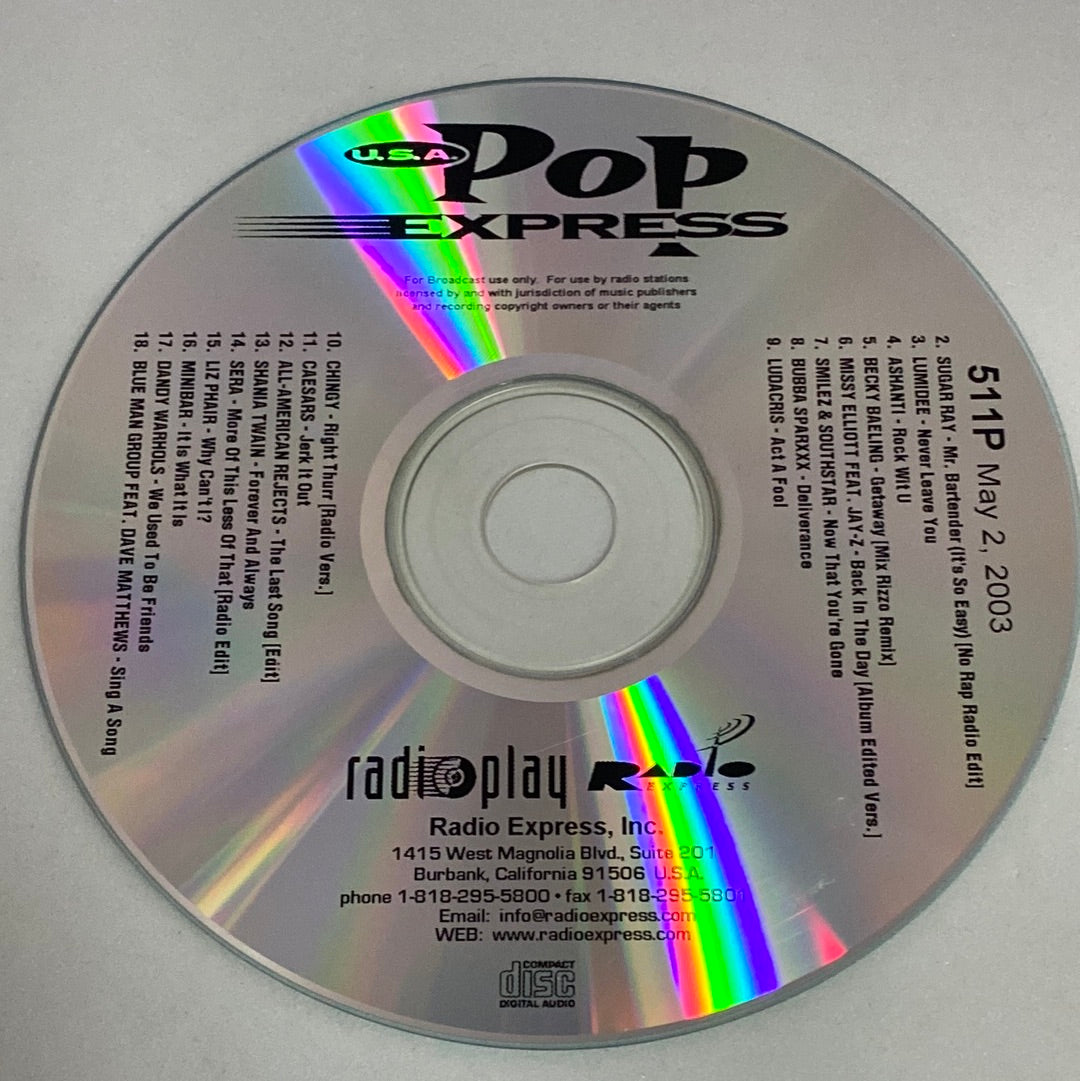 ซีดี Various - U.S.A. Pop Express 511 P (CD) (VG+)