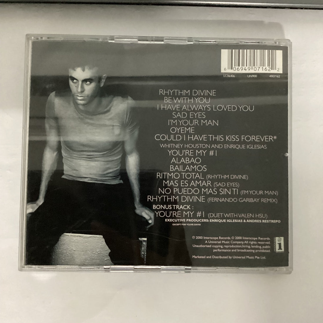 ซีดี Enrique Iglesias - Enrique = 安立奎 CD VG+