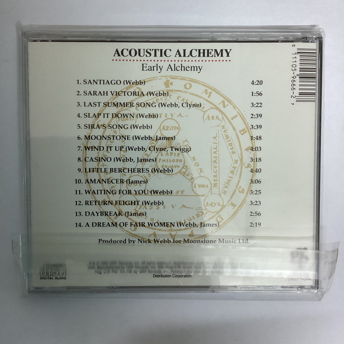 ซีดี Acoustic Alchemy - Early Alchemy CD NM or M-