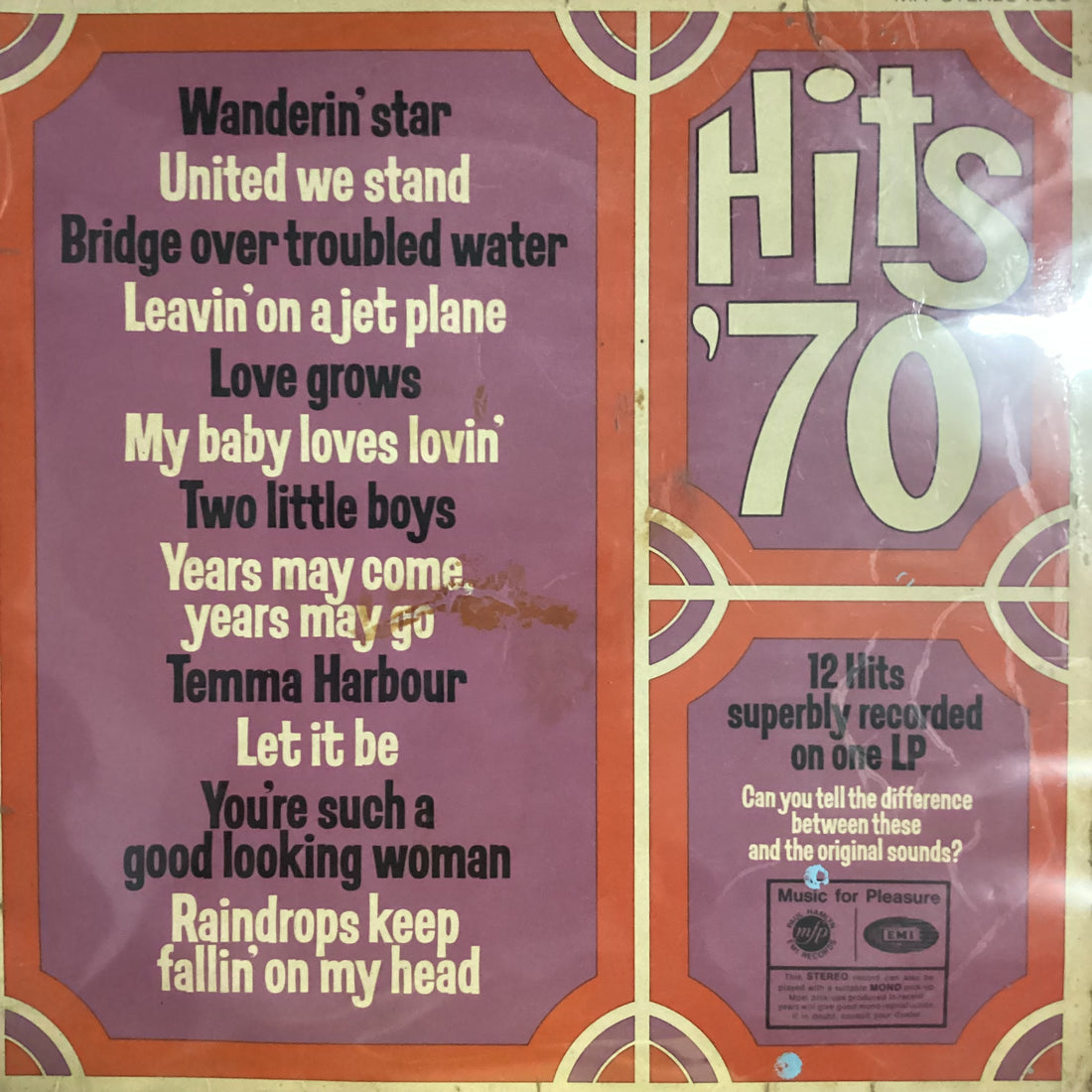 แผ่นเสียง Various - Hits'70 - 12 Hits Superbly Recorded On One LP Vinyl VG