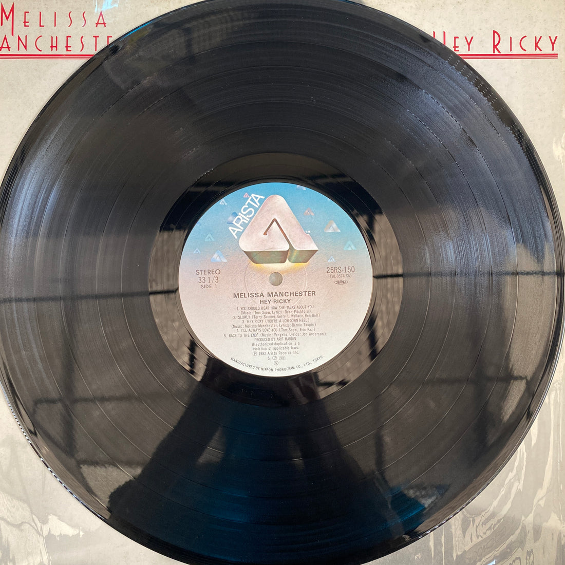 แผ่นเสียง Melissa Manchester - Hey Ricky Vinyl VG+