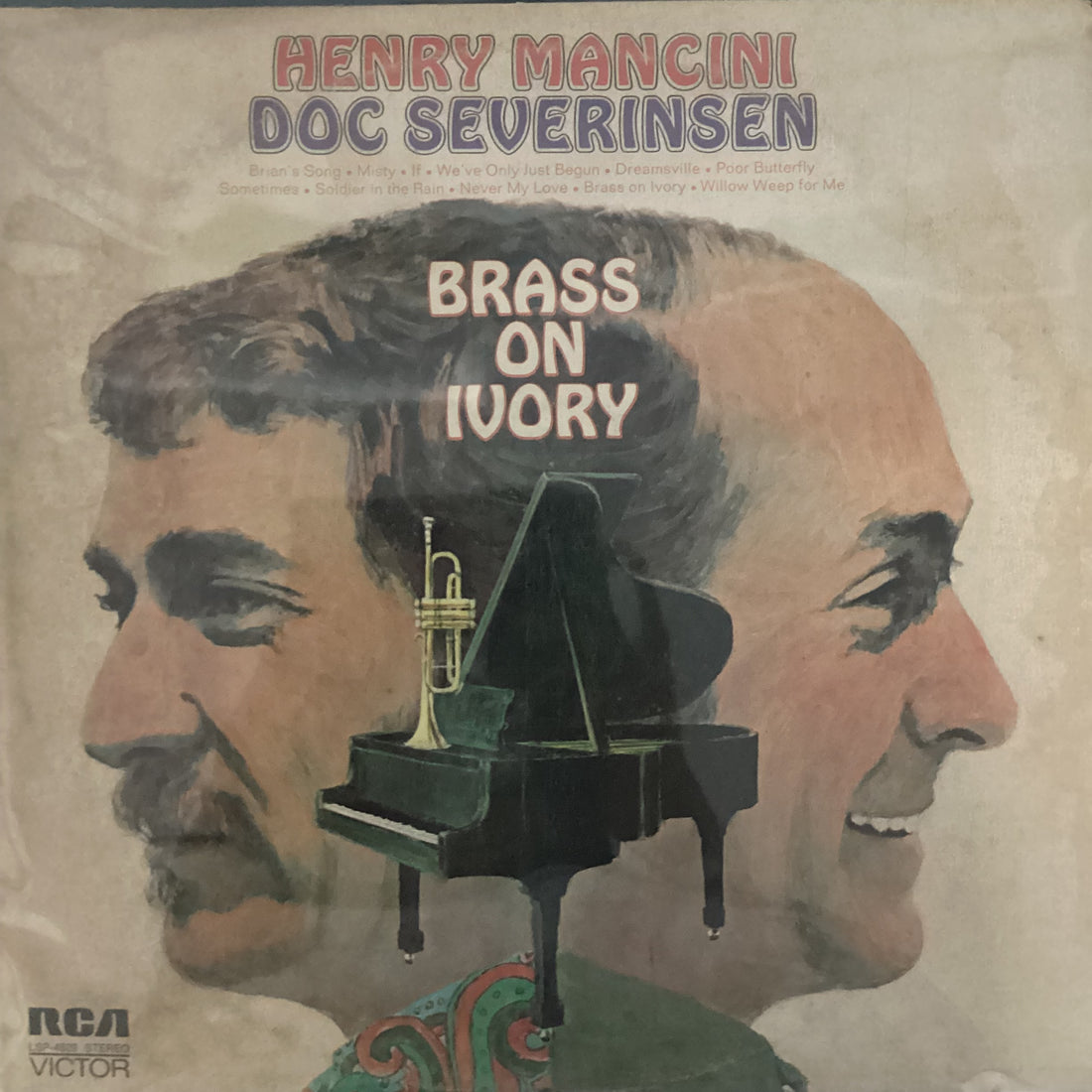 แผ่นเสียง Henry Mancini & Doc Severinsen - Brass On Ivory Vinyl VG+