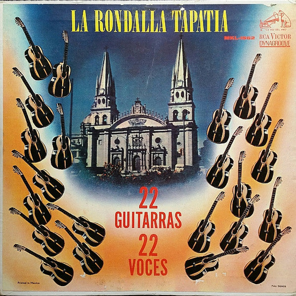 La Rondalla Tapatía : 22 Guitarras 22 Voces (LP, Album, Mono, 1st)