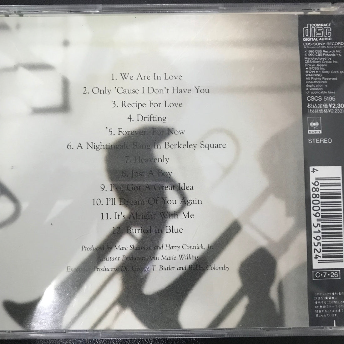 ซีดี Harry Connick, Jr. - We Are In Love CD VG+