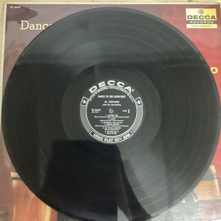 แผ่นเสียง Al Stefano And His Orchestra - Dance To The Latin Beat Vinyl VG+