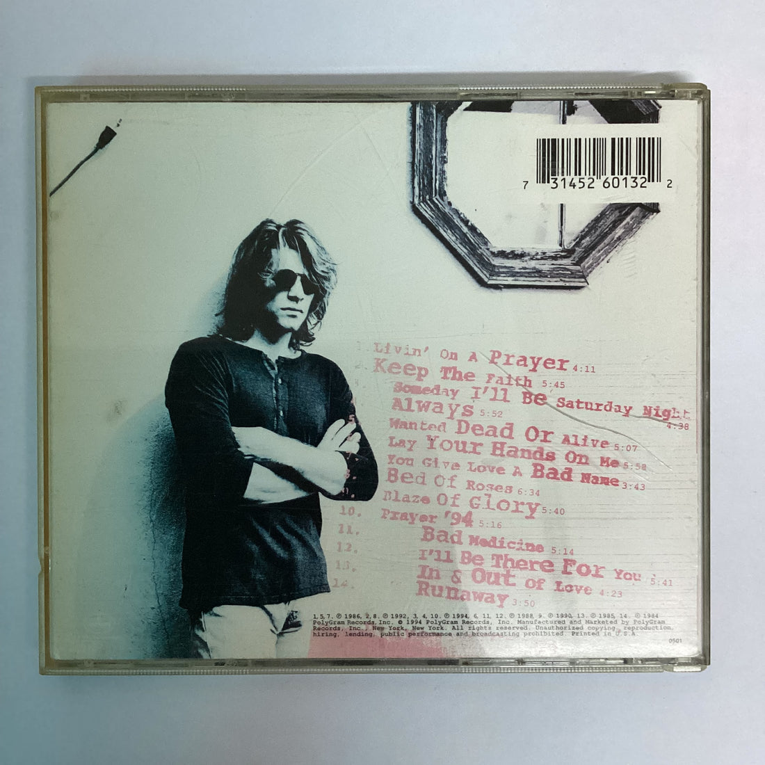 ซีดี Bon Jovi - Cross Road The Best Of Bon Jovi CD VG+