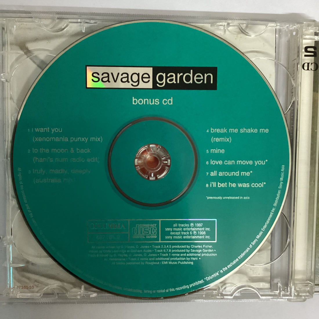 ซีดี Savage Garden - Savage Garden CD VG+ 2CDs