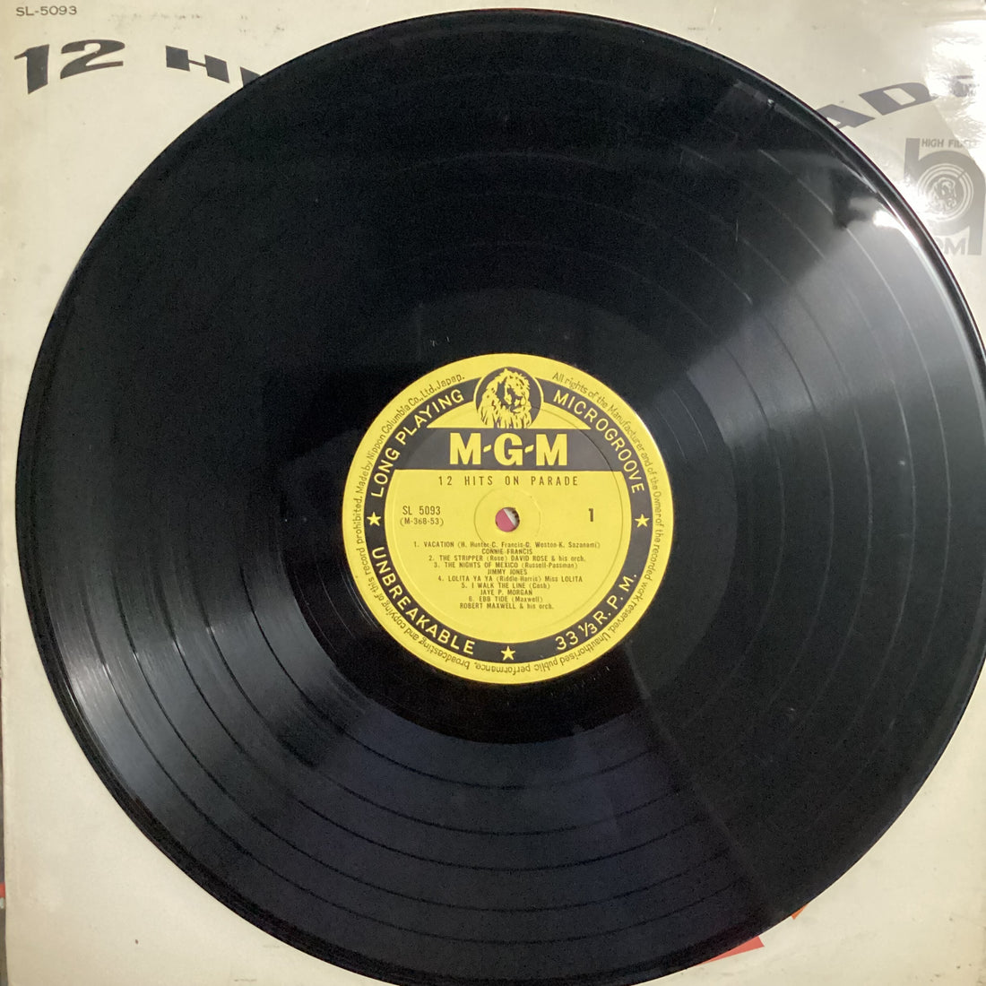 แผ่นเสียง Various - 12 Hits On Parade Vinyl VG+