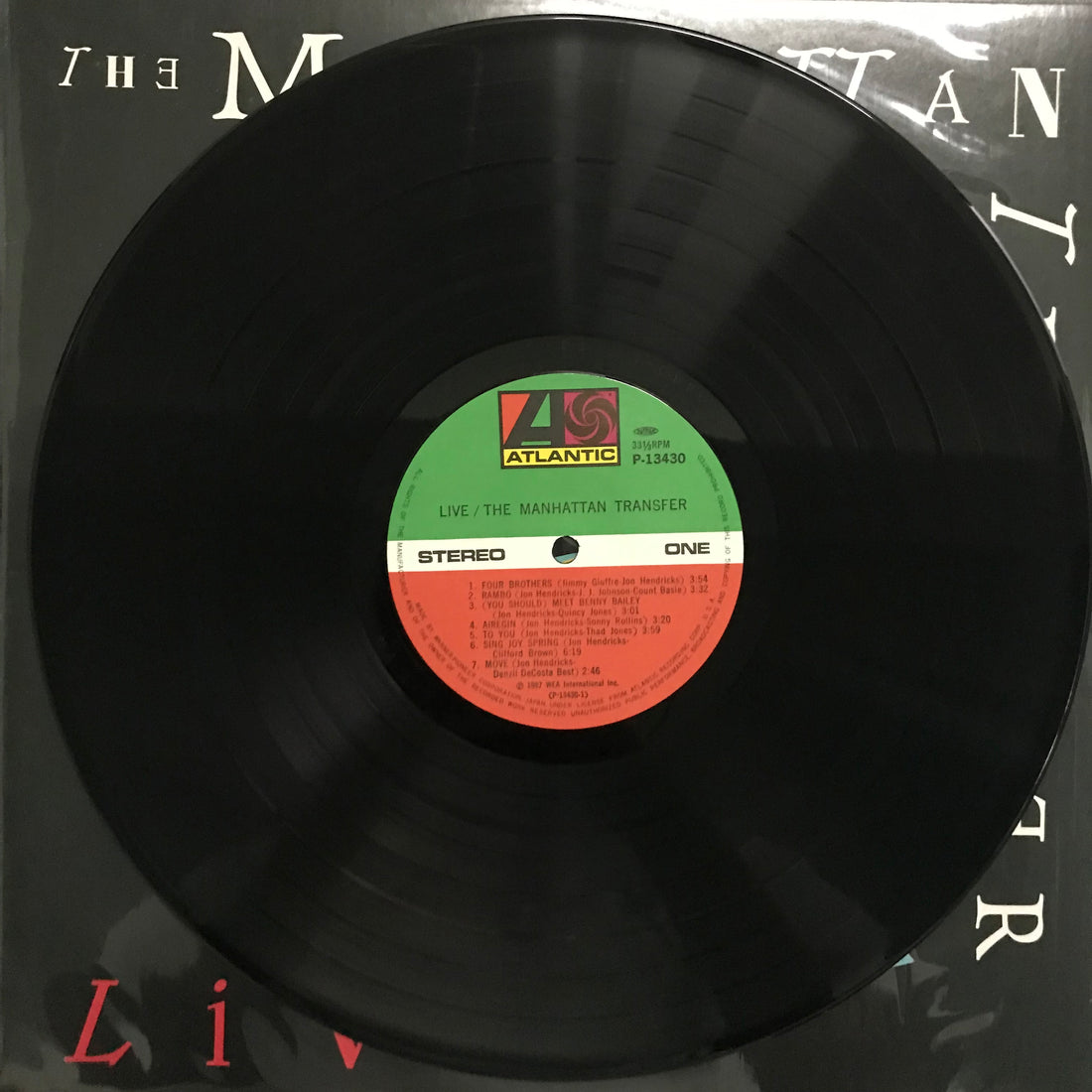 แผ่นเสียง The Manhattan Transfer / The Manhattan Transfer - Live = ヴォーカリーズ・ライヴ Vinyl VG+