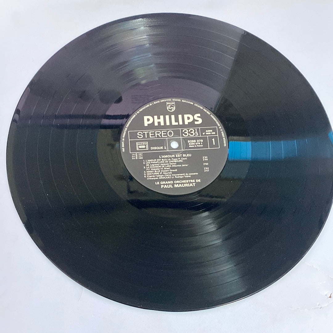 แผ่นเสียง Le Grand Orchestre De Paul Mauriat - L'Amour Est Bleu (Vinyl) (VG+)