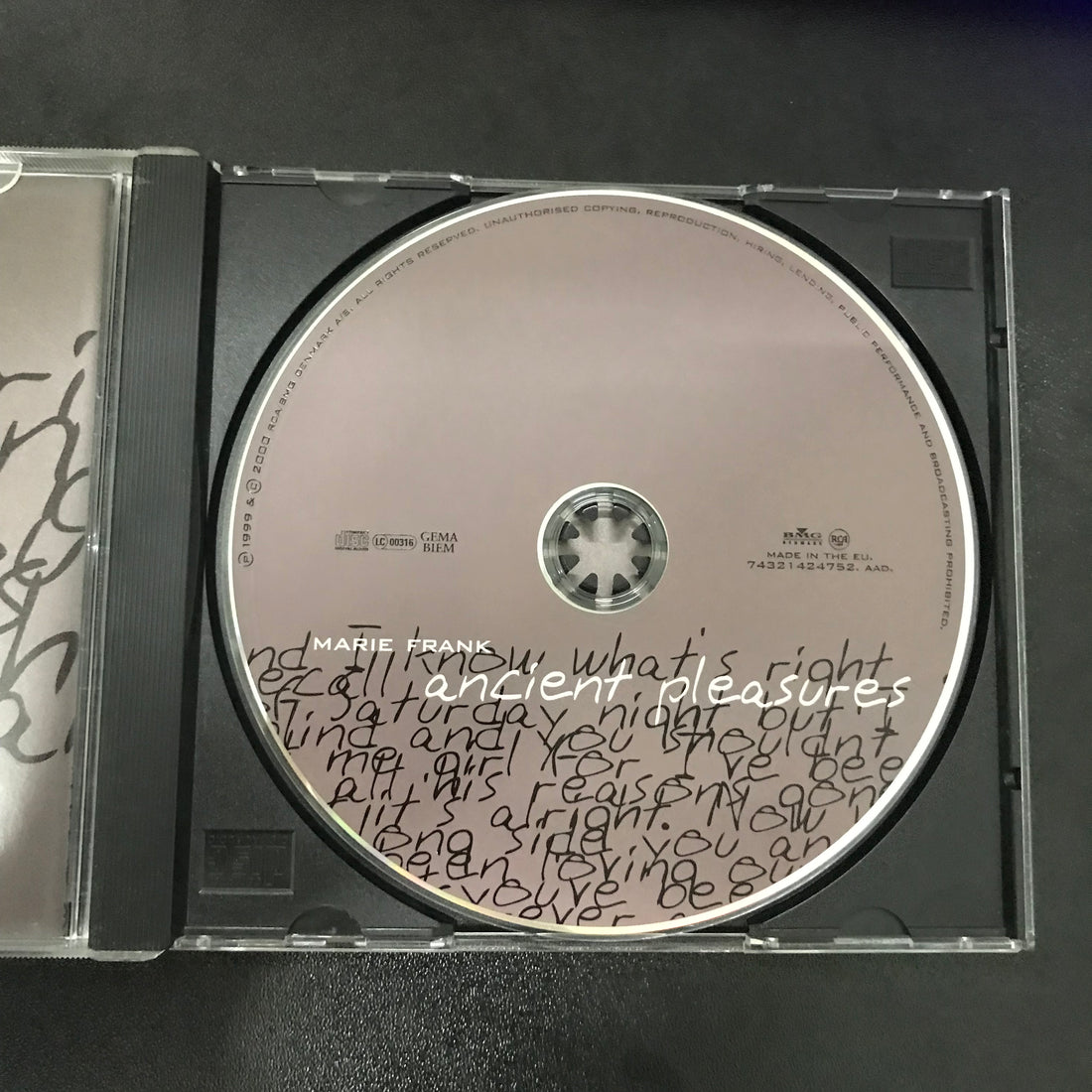 ซีดี Marie Frank - Ancient Pleasures CD VG+