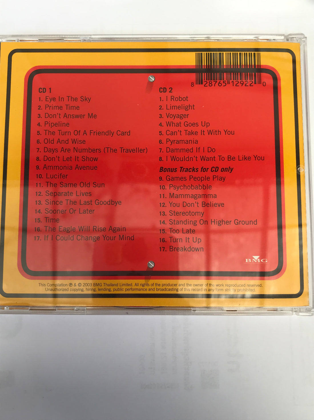 ซีดี The Alan Parsons Project - The Hits CD NM or M-