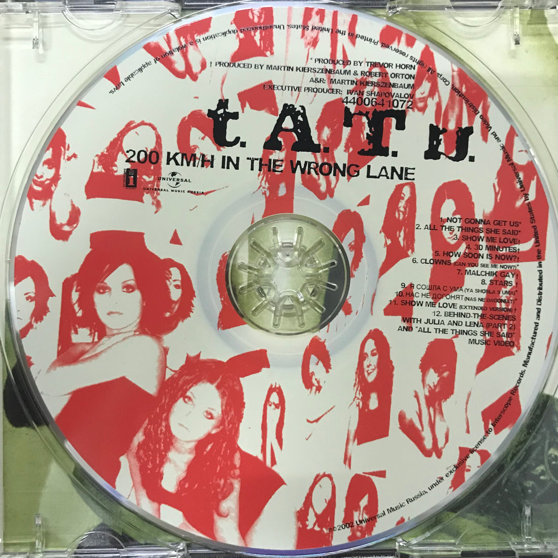 ซีดี t.A.T.u. - 200 KM/H In The Wrong Lane CD VG+
