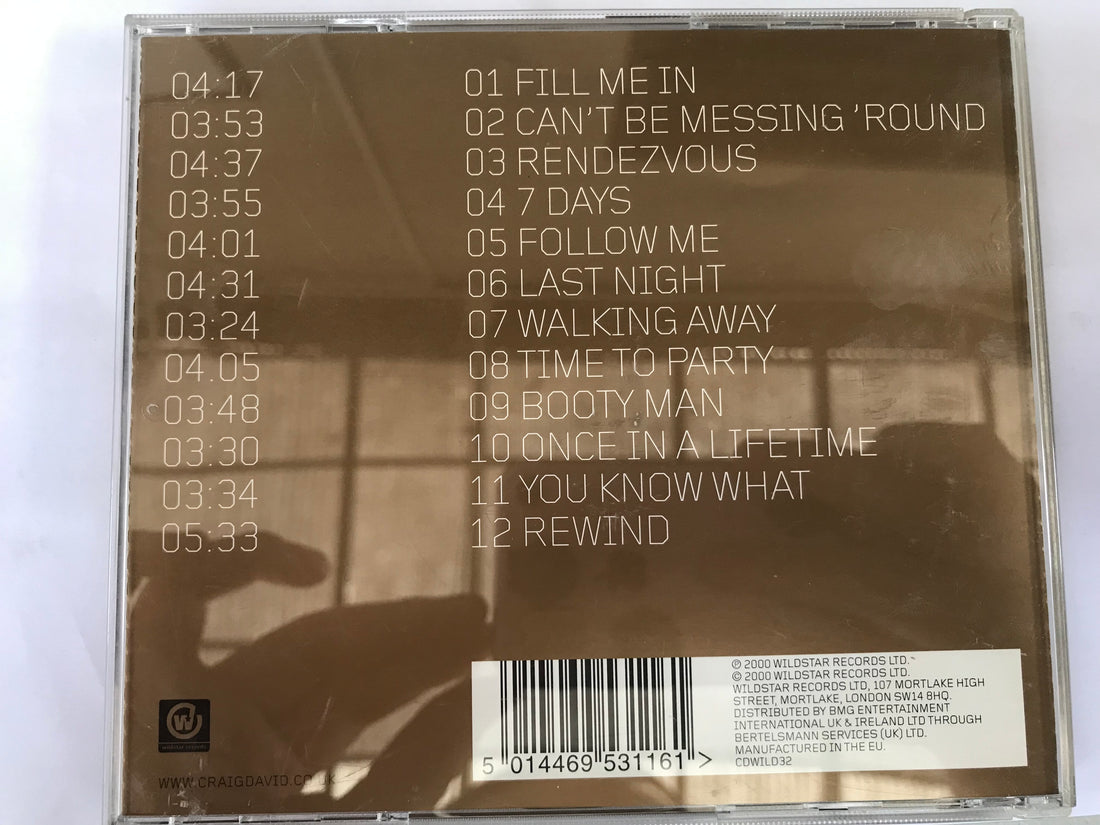 ซีดี Craig David - Born To Do It CD VG+