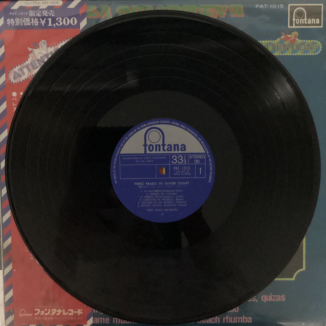 แผ่นเสียง Xavier Cugat And His Orchestra Prado VS Cugat Perez Prado And His Orchestra - La Macarena, Taboo Vinyl VG+