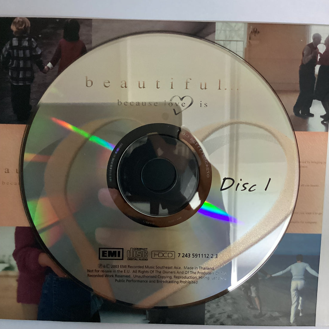 ซีดี Various - Beautiful... Because Love Is CD NM or M- 2CDs