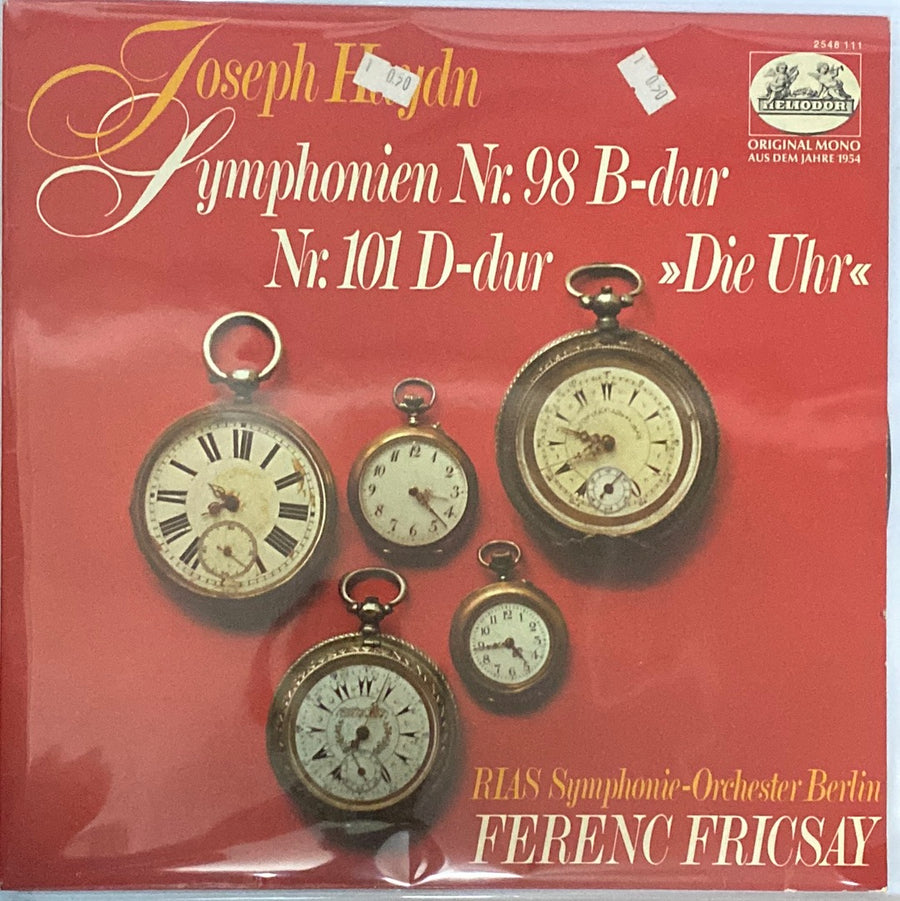 แผ่นเสียง Joseph Haydn, RIAS Symphonie-Orchester Berlin, Ferenc Fricsay - Symphonien Nr. 98 B-Dur; Nr. 101 D-Dur "Die Uhr" (Vinyl) (VG+)