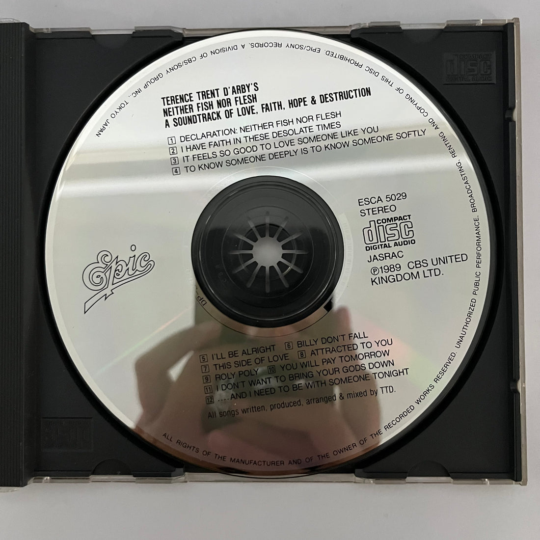 ซีดี Terence Trent D'Arby - Terence Trent D'Arby's Neither Fish Nor Flesh: A Soundtrack Of Love, Faith, Hope, And Destruction CD NM