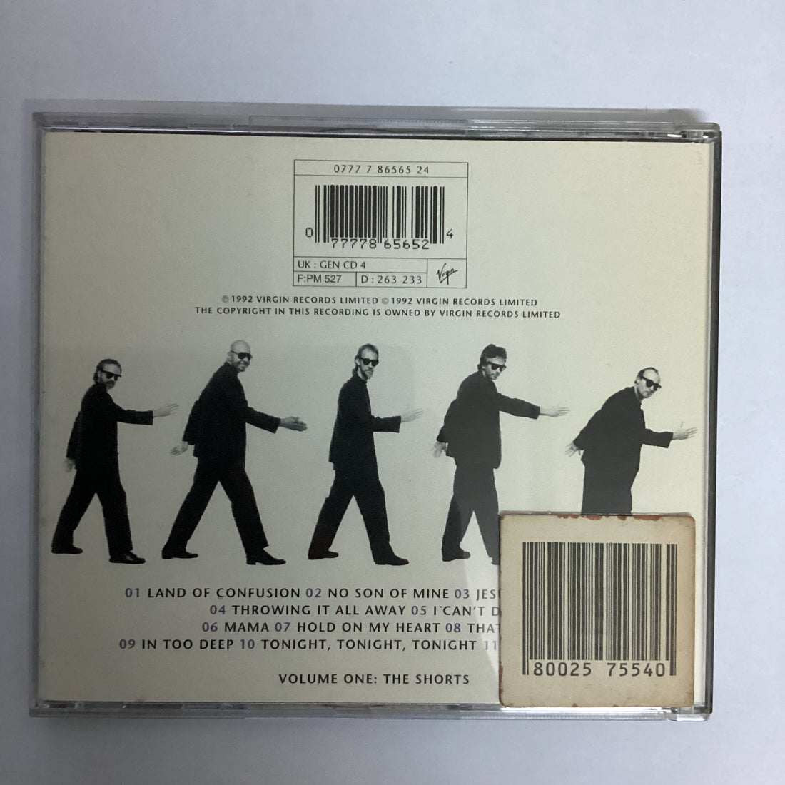 ซีดี Genesis - Live / The Way We Walk Volume One: The Shorts CD VG+