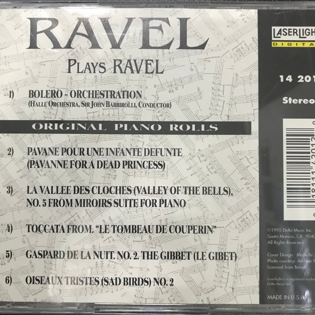 ซีดี Hallé Orchestra - Ravel Plays Ravel CD VG+