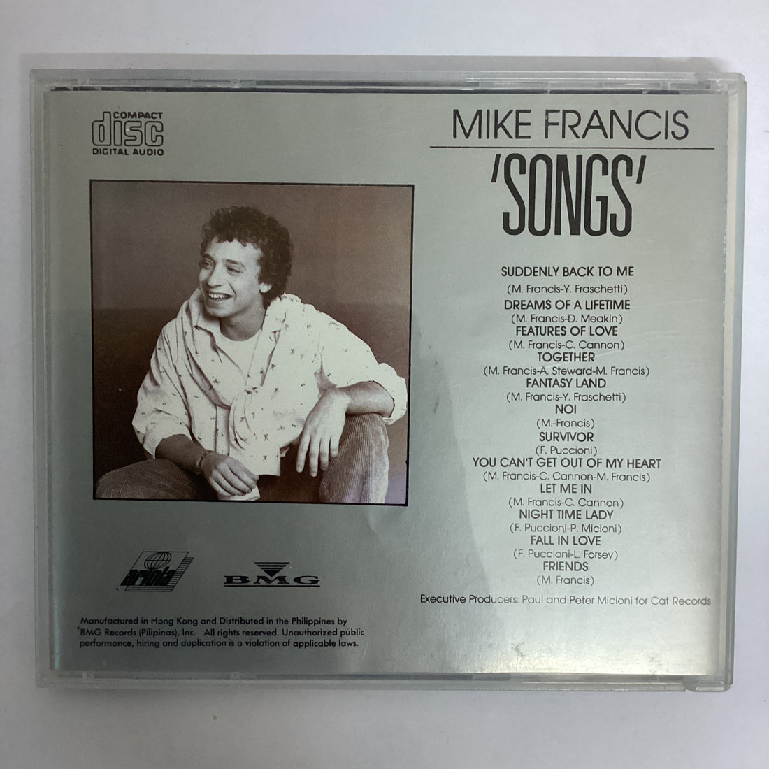 ซีดี Mike Francis - 'Songs' CD VG+