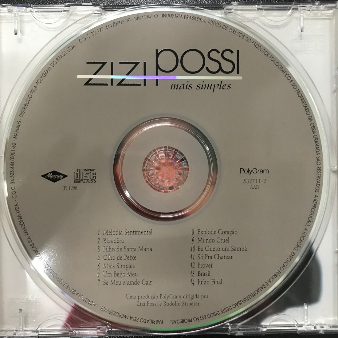 ซีดี Zizi Possi - Mais Simples CD VG+