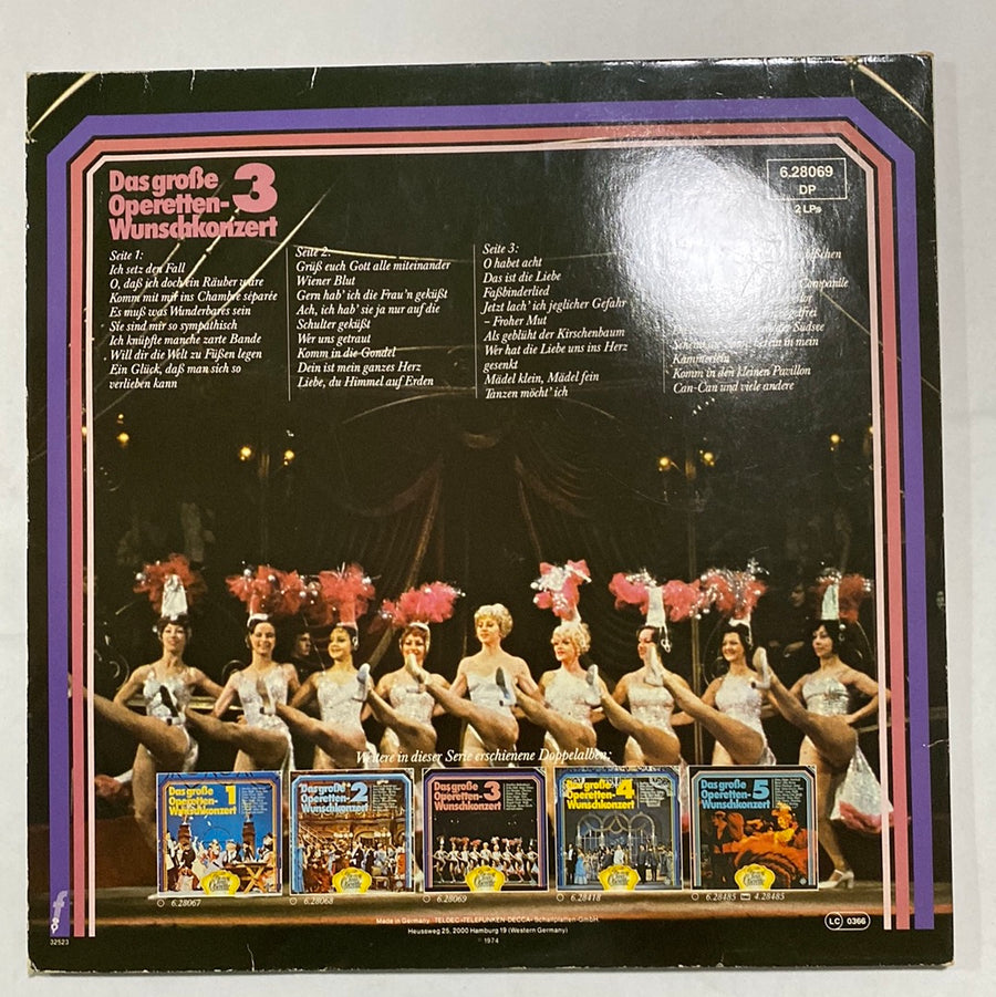 แผ่นเสียง Various - Das Grosse Operetten-Wunschkonzert 3 (Vinyl) (VG+)