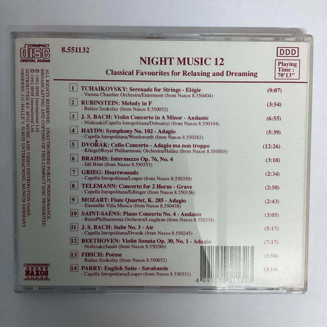ซีดี Various - Night Music 12 CD VG+