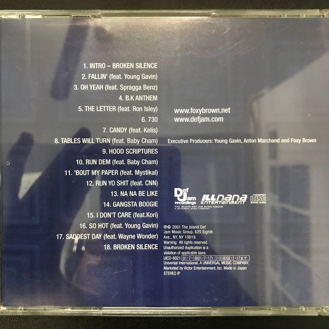 ซีดี Foxy Brown - Broken Silence CD VG+