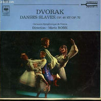 Antonín Dvořák, Wiener Symphoniker, Mario Rossi (2) : Danses Slaves, Op. 46 Et Op. 72 (LP)