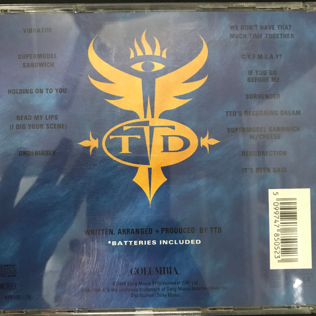 ซีดี Terence Trent D'Arby - Terence Trent D'Arby's Vibrator* CD VG+