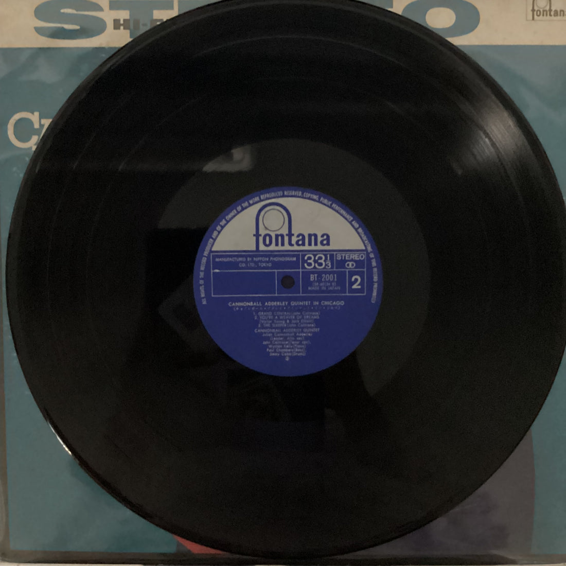 The Cannonball Adderley Quintet - In Chicago Vinyl VG+