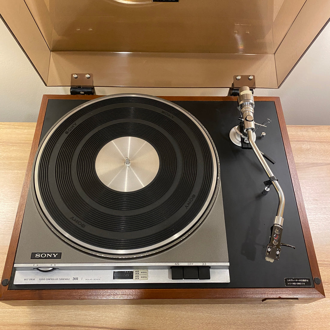 Sony PS-2400 Manual Belt Drive Turntable (220V)