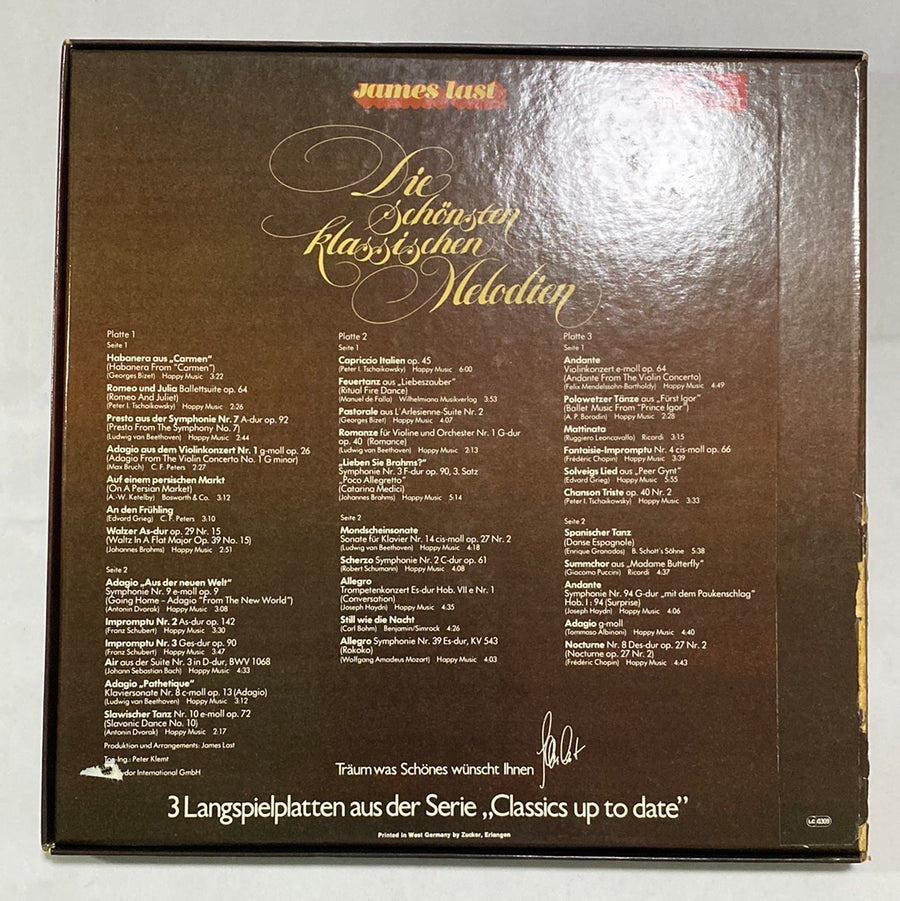 แผ่นเสียง James Last - Die Schönsten Klassischen Melodien (Vinyl) (VG+)