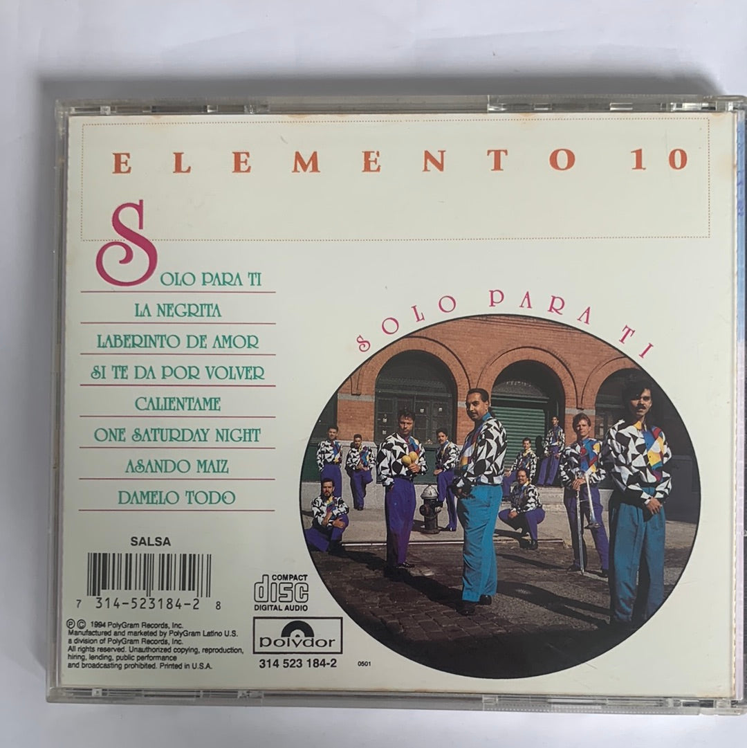 ซีดี Elemento 10 - Solo Para Ti  (CD) (VG+)