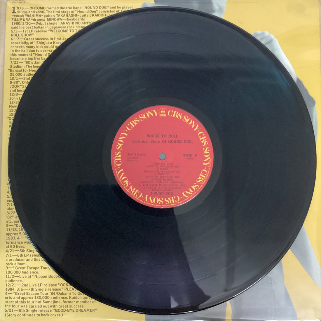 แผ่นเสียง Hound Dog - Rocks To Roll: Spiritual Story Of Hound Dog Vinyl VG+ 2LPs