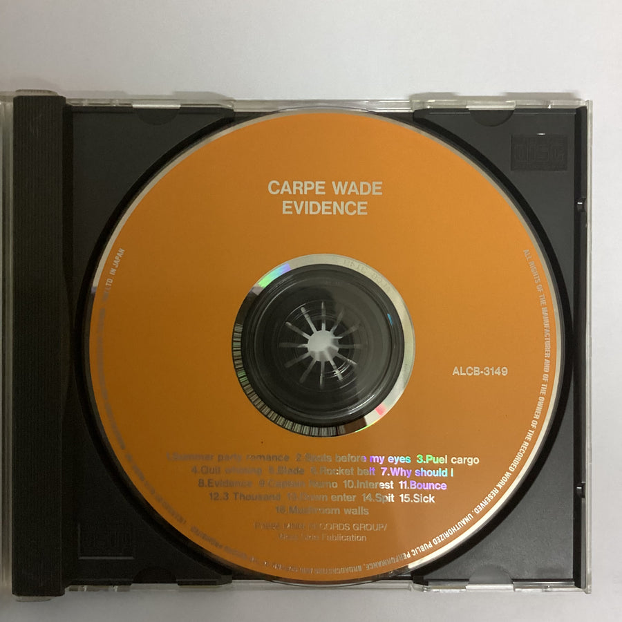 ซีดี Carpe Wade - Evidence CD VG+