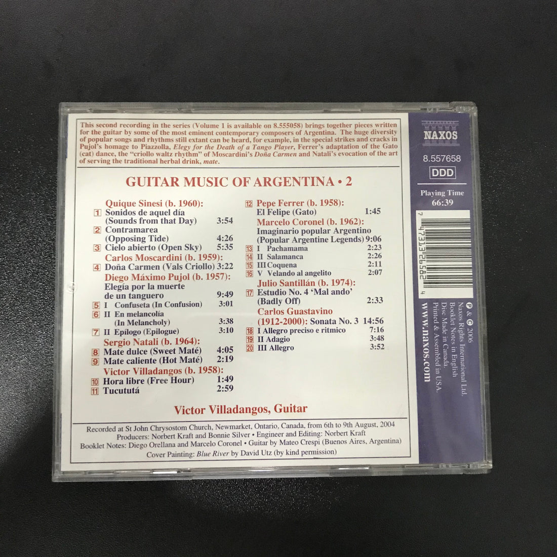 ซีดี Victor Villadangos - Guitar Music Of Argentina 2 CD VG+