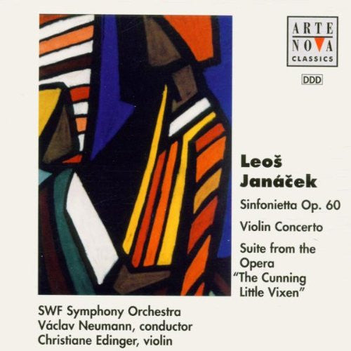 ซีดี Leoš Janáček - Sinfonieorchester Des Südwestfunks, Václav Neumann, Christiane Edinger - Sinfonietta Op. 60 / Violin Concerto / Suite From The Opera "The Cunning Little Vixen" CD VG+